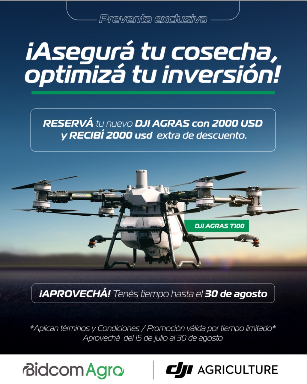 Nuevo Agras T100